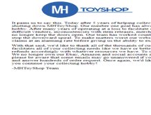 Tablet Screenshot of mhtoyshop.com